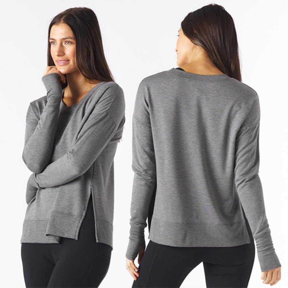 Glyder Lounge Sweatshirt in Charcoal Heather - Size L